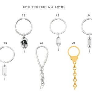 tipos de broches para llaveros promocionales